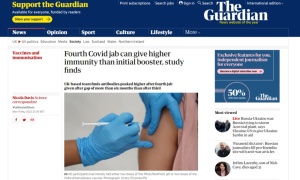 'อังกฤษ' เผยผลวิจัยวัคซีนโดส 4 ผ่านไป 14 วันภูมิสูงกว่าโดส 3 มาก แนะเร่งฉีดป้องโอไมครอน