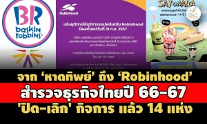 จาก หาดทิพย์ ถึง Robinhood สำรวจธุรกิจไทยปี 66-67 'ปิด-เลิก' กิจการ แล้ว 14 แห่ง