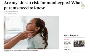 ฟังความเห็นแพทย์สหรัฐฯ ชี้ความเสี่ยงเด็กติดเชื้อ-ป่วยหนักฝีดาษลิงมีน้อย แต่ต้องไม่ประมาท