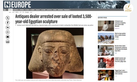 ตร.สเปนจับพ่อค้าขายวัตถุโบราณอียิปต์อายุ 3,500 ปี พบต้นทางลักลอบซื้อจากไทยปี 58