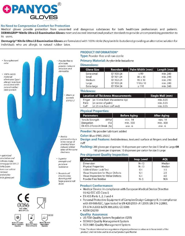 Nitrile rubber gloves 37