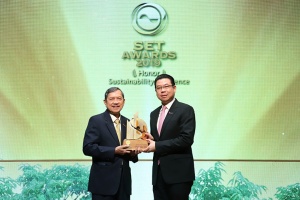 ไทยออยล์คว้ารางวัลเกียรติยศด้านความยั่งยืนจาก SET Sustainability Awards 2019 สามปีซ้อน
